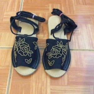 Topshop lace up sandals new